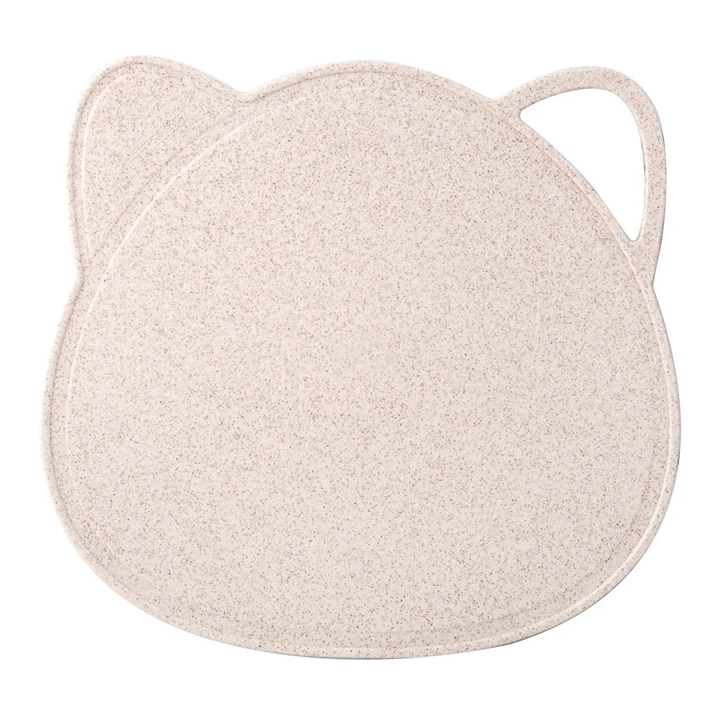 Cartoon Cat Antibacterial Wheat Straw Cutting Board Kitchen Chopping Board - 1