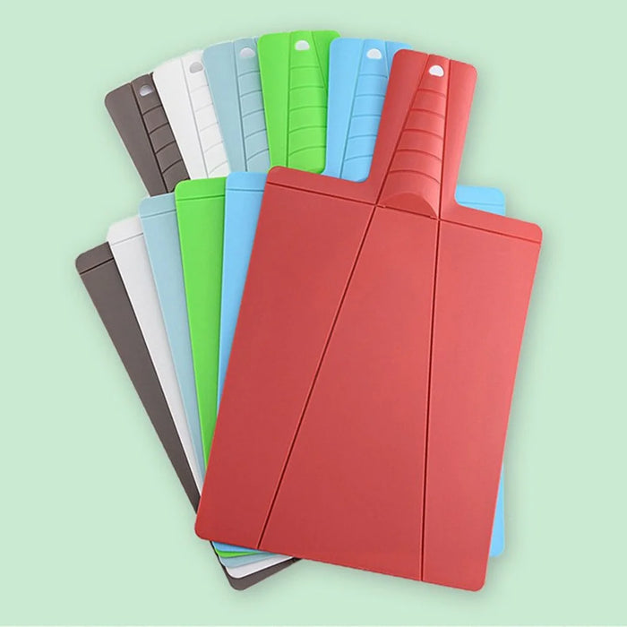2Pcs Foldable Cutting Board PP Shovel Shape Non-slip Chopping Board (BPA Free, No FDA) - White - 4