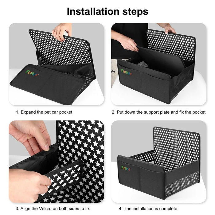FUNADD FA2003 Anti-dirt Car Trip Pet Safety Seat Breathable Dog Cat Nest - 7