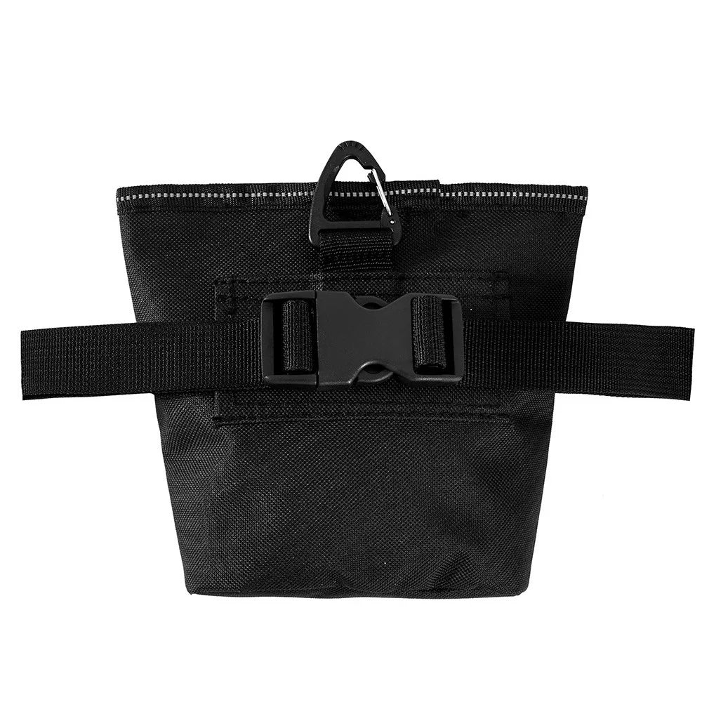 QS-118 Pet Snack Bag Magnetic Oxford Cloth Pet Gift Dog Training Snack Storage Waist Bag - Black+Grey - 2