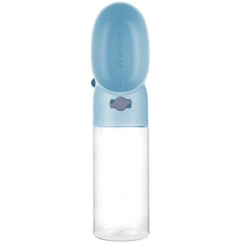 500ML Outdoor Pet Water Food Feeding Cup Portable Dual-Purpose Container for Dogs Cats - Blue - 1