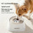 KIMPETS Pet Floating Water Bowl 1500ml Splashproof No Wet Mouth Cat Dog Feeder - White - 3