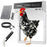 D1058 Solar Automatic Chicken Coop Door Opener 5000mAh Remote Control Anti-Pinch Digital Display Door Opener for Pet - White - 6