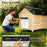 D1058 Solar Automatic Chicken Coop Door Opener 5000mAh Remote Control Anti-Pinch Digital Display Door Opener for Pet - White - 7