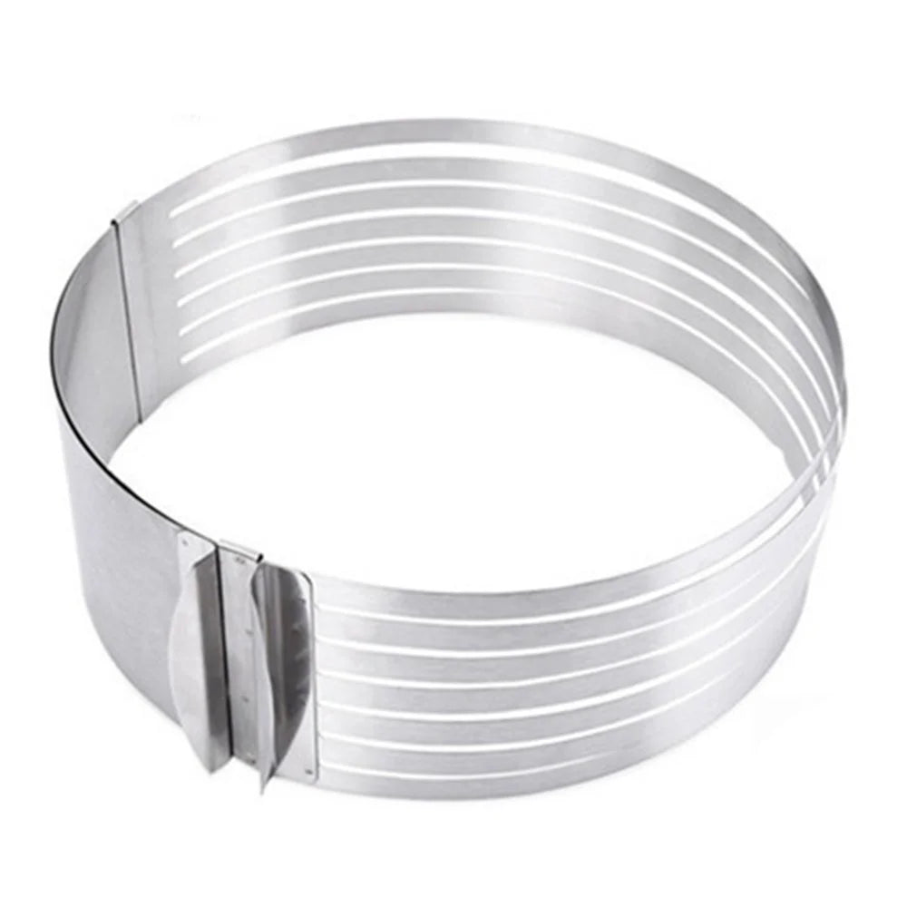 Cake Ring 6 to 8 Inch Adjustable Round Stainless Steel Mousse Mould Ring Bakeware Tool (BPA-free, No FDA Certificate) - 2