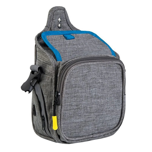 QS-096 Dog Treat Pouch Portable Pet Gift Training Bag Multifunction Shoulder Wasit Bag for Food Snack - Grey / Blue - 1