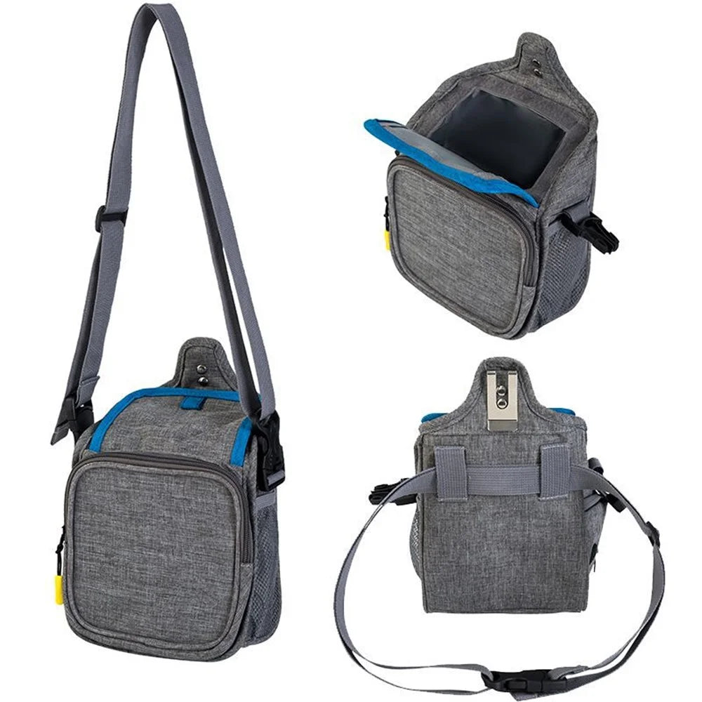 QS-096 Dog Treat Pouch Portable Pet Gift Training Bag Multifunction Shoulder Wasit Bag for Food Snack - Grey / Blue - 5