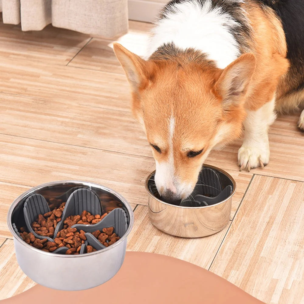 Dog Food Bowl Slow Feeder Windmill Shape Sucker Base Slow Eating Pet Feeding Bowl Accessories (No FDA Certification, BPA Free) - 7