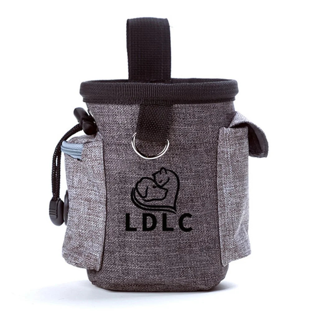 LDLC QS-001 Pet Gift Training Bag Outdoor Multifunctional Dog Snack Bag Dog Treat Pouch Training Supplies - Dark Grey - 1