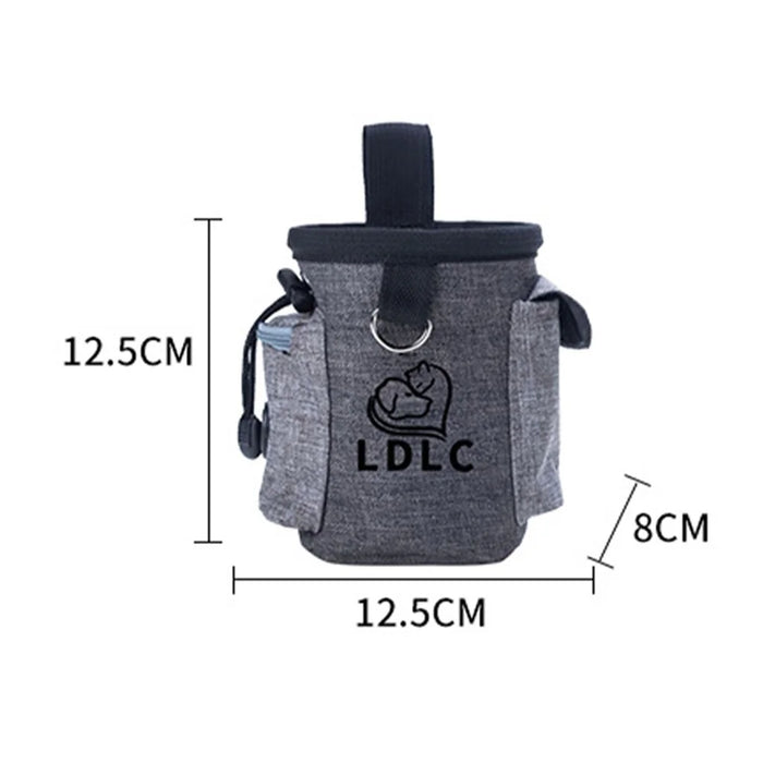 LDLC QS-001 Pet Gift Training Bag Outdoor Multifunctional Dog Snack Bag Dog Treat Pouch Training Supplies - Dark Grey - 7