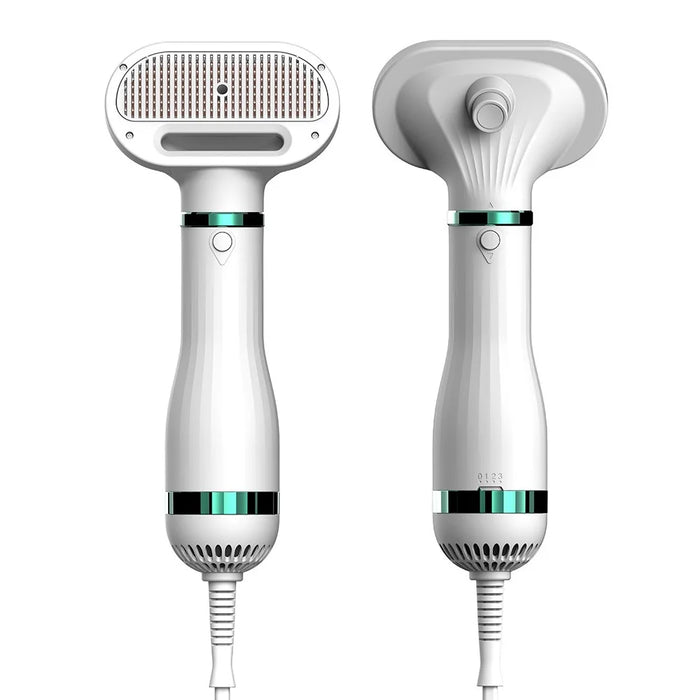Pet Hair Dryer with Slicker Brush Hair Removal Portable Dog Blower Professional Home Grooming Furry Drying for Small Large Cat Dog - RK51 - 1