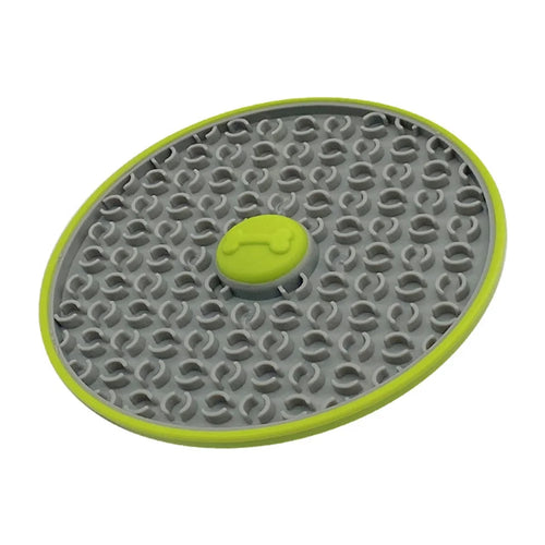 Dog Cat Food Licking Mat PP+TPR Pet Anti Choking Slow Feeder Food Pad (No FDA Certification, BPA Free) - Green - 1