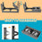 Pet Dog Puppy Bowl Raised 4 Adjustable Heights Stainless Steel Bowl + ABS Rack Holder Stand (BPA-Free, No Certified) - Grey - 5