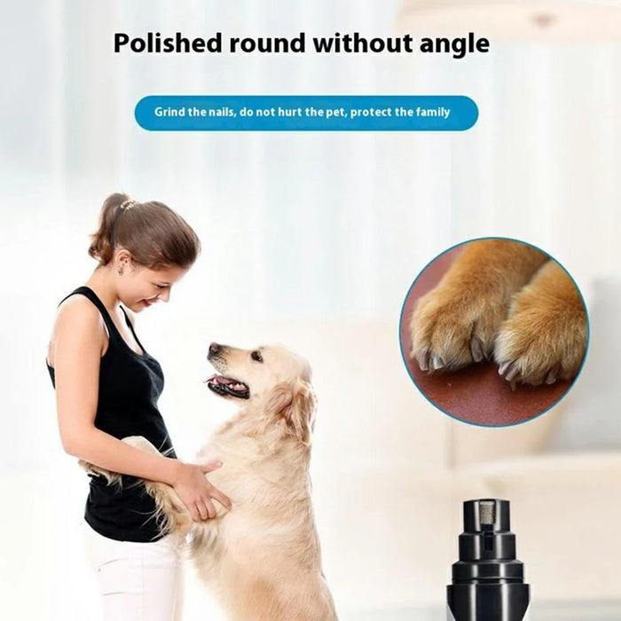 K068 Pet Gift Nail Grinder Rechargeable USB Charging Low Noise Electric Nail Trimmer Clipper - 5