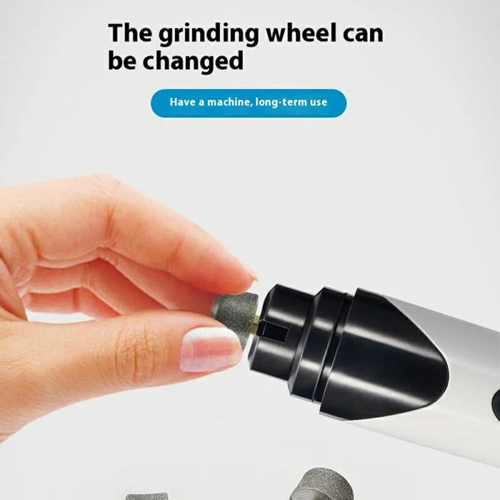 K068 Pet Gift Nail Grinder Rechargeable USB Charging Low Noise Electric Nail Trimmer Clipper - 6