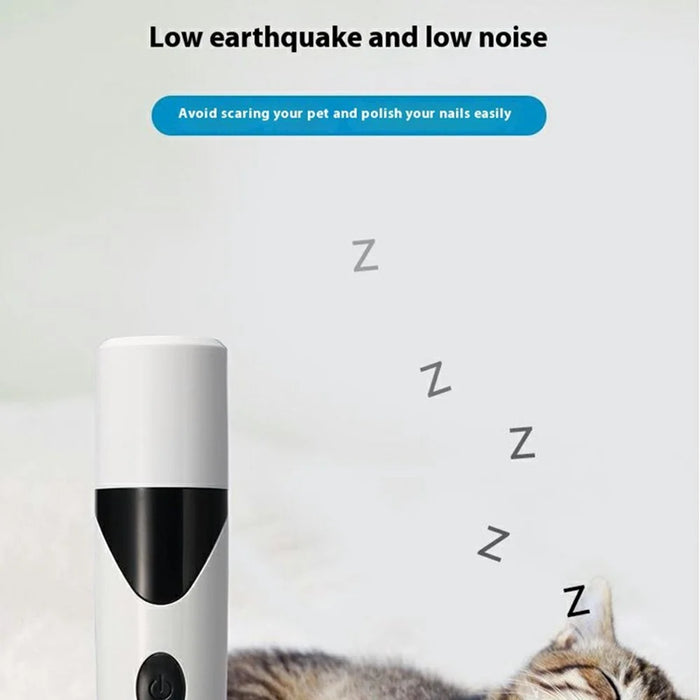 K068 Pet Gift Nail Grinder Rechargeable USB Charging Low Noise Electric Nail Trimmer Clipper - 7