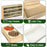 Wooden Hay Feeder for Small Pets Gift Detachable Feeding Rack Hamster House with 2 Bowls - 4