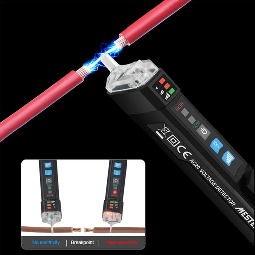 MESTEK AC20 12-1000V Smart Non-Contact Electric Test Pencil AC Voltage Alarm Smart Detector Tester Pen - 2