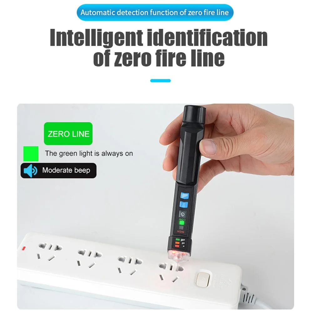 MESTEK AC20 12-1000V Smart Non-Contact Electric Test Pencil AC Voltage Alarm Smart Detector Tester Pen - 3