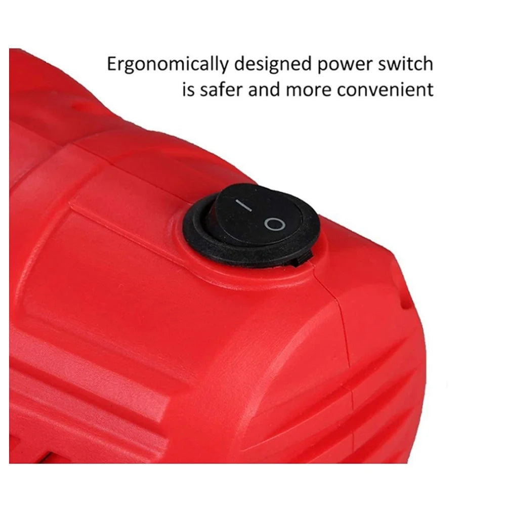 HJ06 Paint Sprayer 400W Spray Gun 1000ml / s Electric Paint Gun with Adjustable Nozzle and Container for House Painting, Furniture, Fence, Cabinet - Red / US Plug - 4