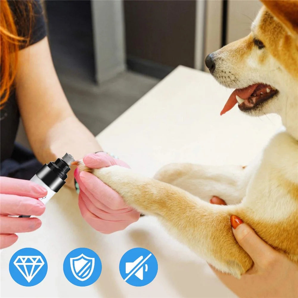 SMEHNSER H02044 2 Speed Pet Nail Grinder USB Rechargeable Low Noise Cat Dog Electric Nail Clipper - 6
