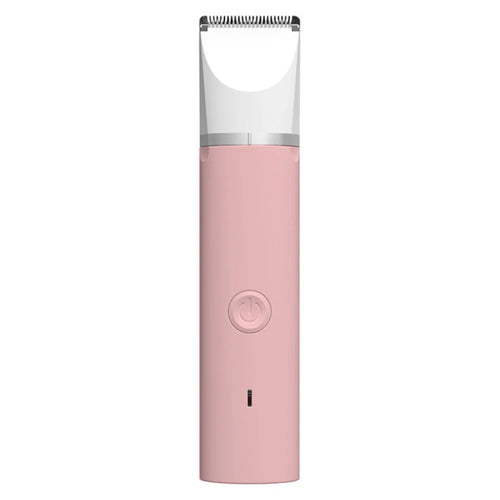 Pet Electric Hair Shaver Dog Grooming Hair Clipper Shaving Tool with 4 Blade Heads - 7017 Pink - 1