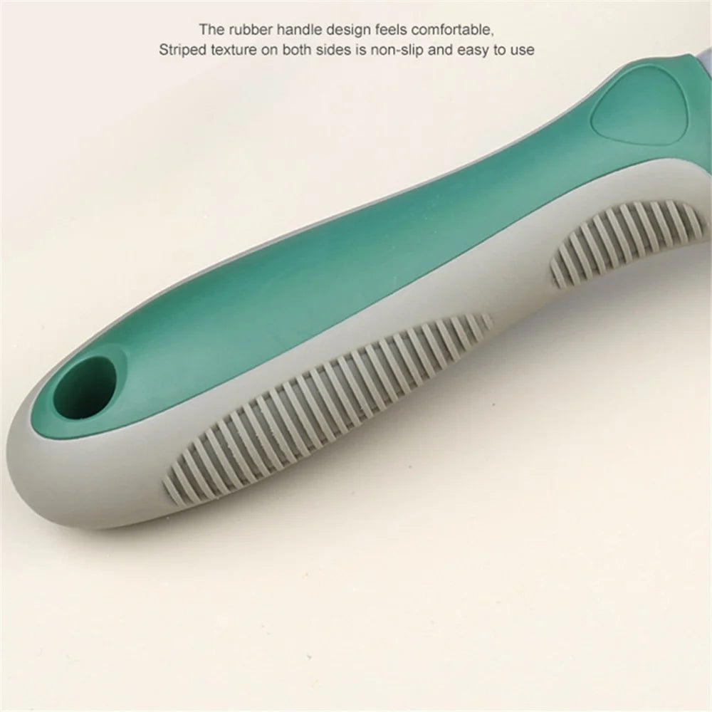 HISTOTREE Pet Hair Removal Needle Comb Dog Cat Floating Hair Cleaning Brush Grooming Supplies, ST - Green / Fine Needle - 5