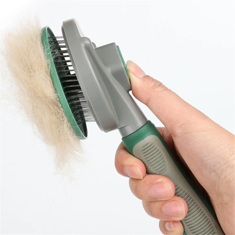 HISTOTREE Pet Hair Removal Needle Comb Dog Cat Floating Hair Cleaning Brush Grooming Supplies, ST - Green / Fine Needle - 7