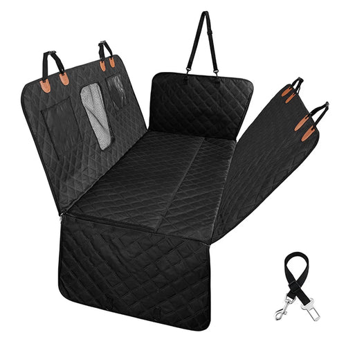 CZD-U-07 Car Rear Seat Pet Mat Widened Support Board Vehicle Dog Cushion - Black 600D Oxford Cloth - 1