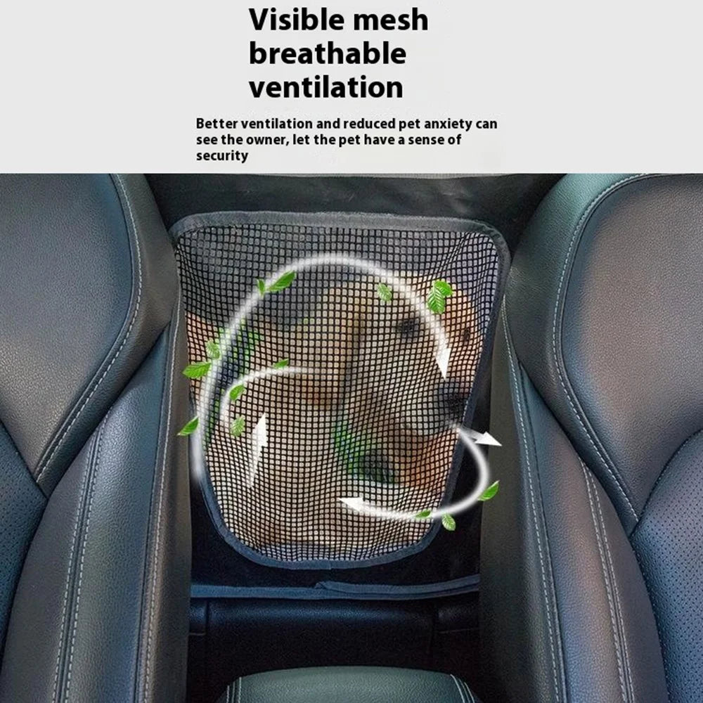 CZD-U-07 Car Rear Seat Pet Mat Widened Support Board Vehicle Dog Cushion - Black 600D Oxford Cloth - 4