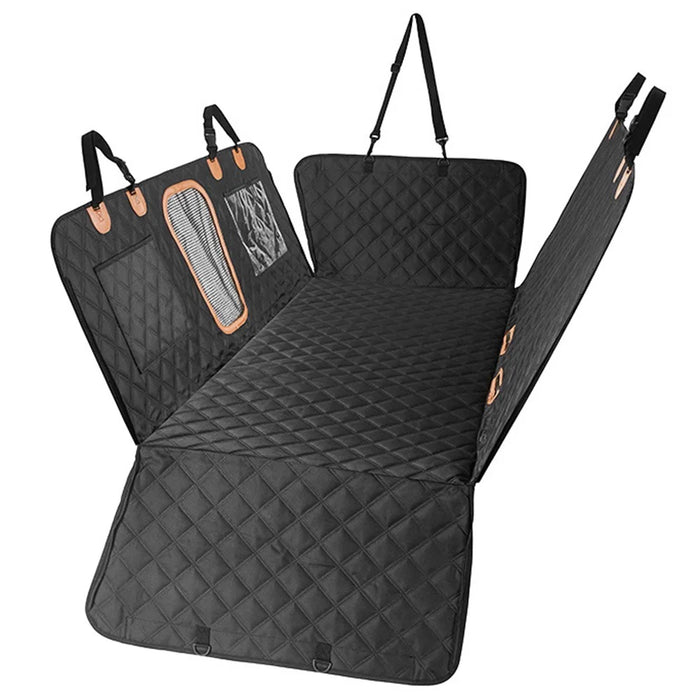 QCD-002 Car Back Seat Dog Pet Mat Support Board Waterproof Scratch Resistant Seat Cover - Black - 1