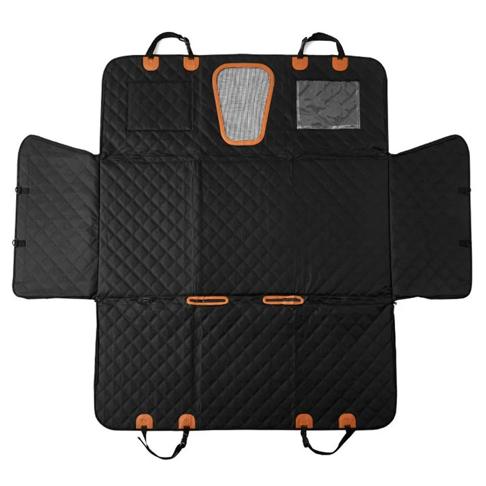 QCD-002 Car Back Seat Dog Pet Mat Support Board Waterproof Scratch Resistant Seat Cover - Black - 2