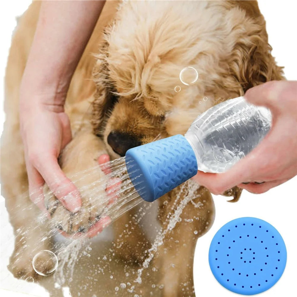 3Pcs Portable Pet Shower Head Silicone Outdoor Cleaning Sprayer For Dogs  /  Cats Attachable to Water Bottles - 2