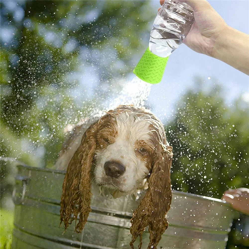 3Pcs Portable Pet Shower Head Silicone Outdoor Cleaning Sprayer For Dogs  /  Cats Attachable to Water Bottles - 6