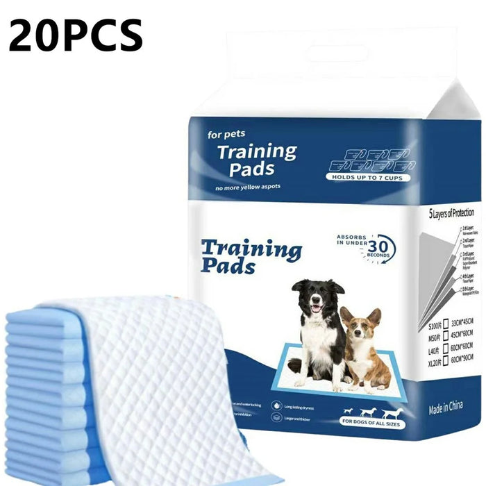 20Pcs Size XL Strong Absorption Pet Training Pads Leak Proof Disposable Urine Pads for Dogs Cats, 90 x 60cm - 1