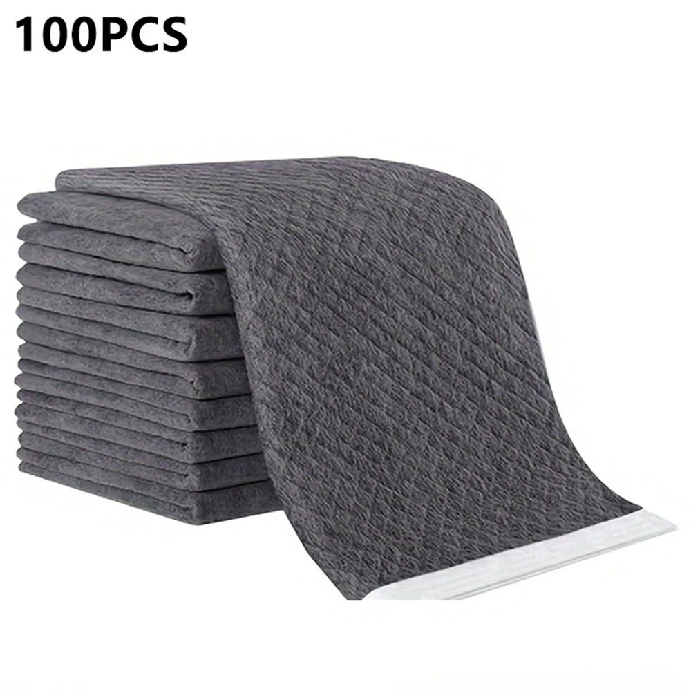 100Pcs Size S Pet Training Pads Bamboo Charcoal Odor Absorbing Disposable Dog Pee Pads, 33 x 45cm - 1