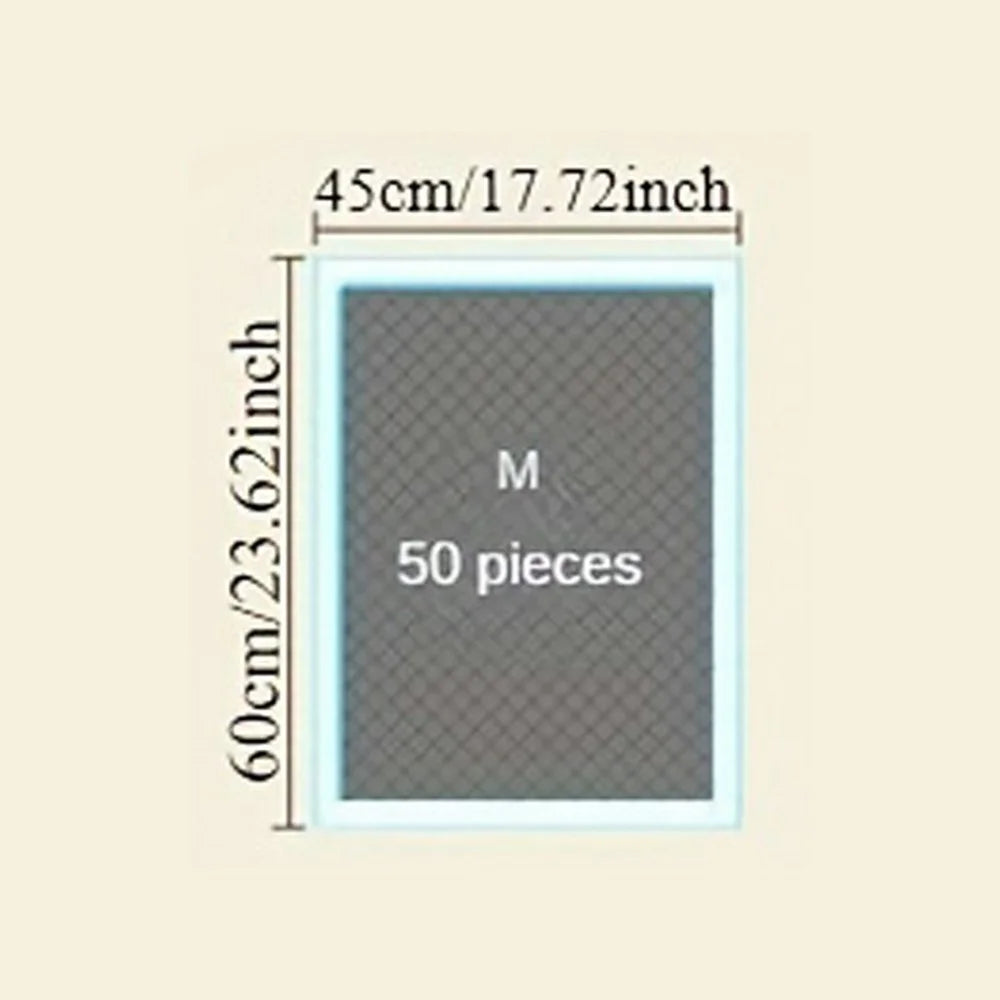 50Pcs Size M Pet Training Pads Bamboo Charcoal Odor Absorbing Disposable Dog Pee Pads, 45 x 60cm - 5