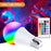 5W E27 RGB LED Bulb Light Remote Control Colorful Changing Home Decorative Atmosphere Lamp - Warm White - 6