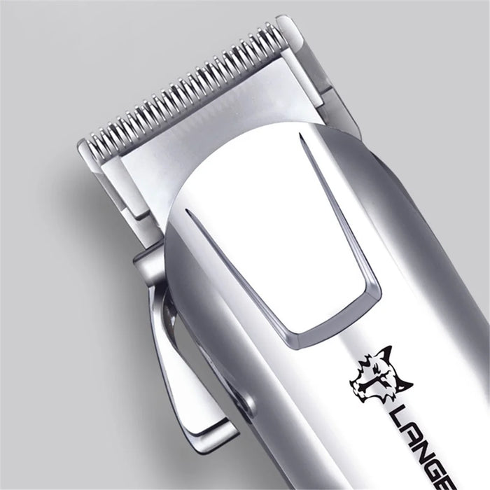 LANGBA Digital Display Cat Dog Clipper Electric Pet Trimmer Dog Grooming Clippers with 4 Limit Combs - Blue - 2