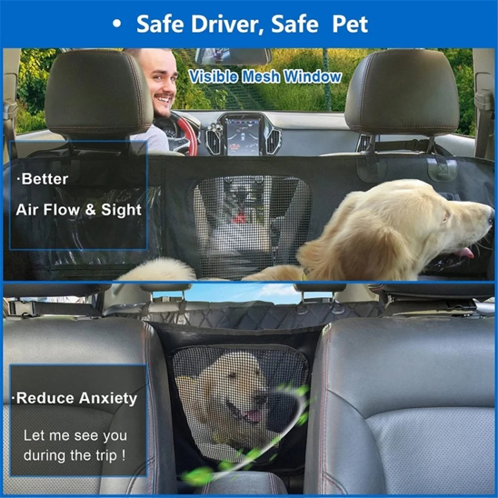 CZD-U-01 137x147cm Car Back Seat Detachable Pet Mat Waterproof Pet Dog Car Hammock - Grey - 2