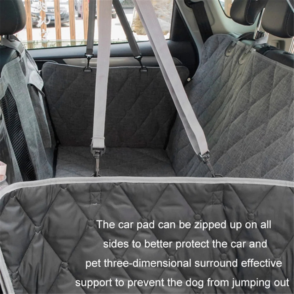 CZD-U-01 137x147cm Car Back Seat Detachable Pet Mat Waterproof Pet Dog Car Hammock - Grey - 3