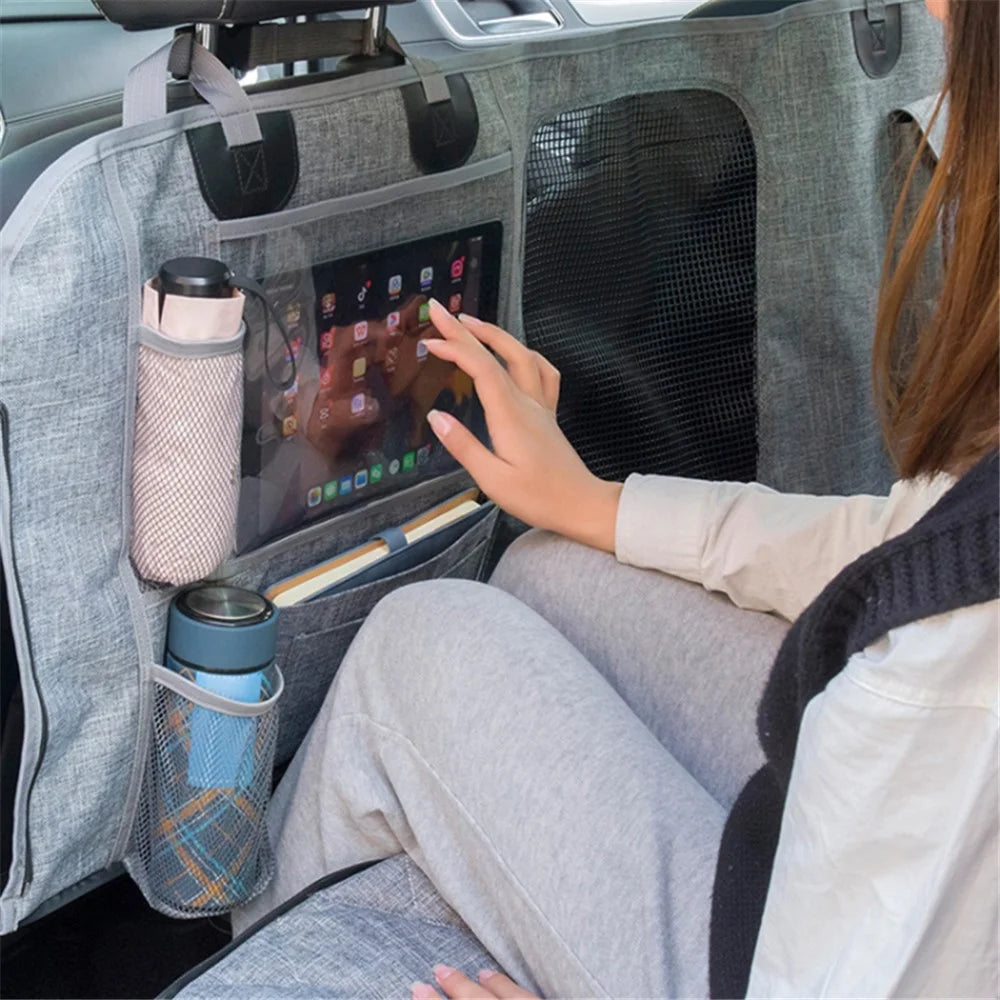 CZD-U-01 137x147cm Car Back Seat Detachable Pet Mat Waterproof Pet Dog Car Hammock - Grey - 7