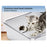 Cat Litter Box Anti-splash Top Opening Stainless Steel+ABS Cat Toilet - Black - 6