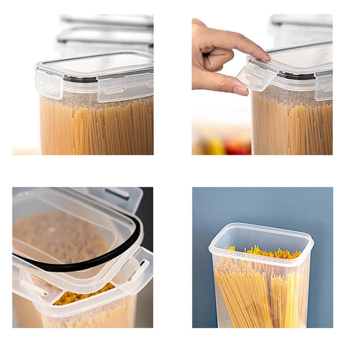 16Pcs / Set Kitchen Sealed Jar Grain Storage Box Refrigerated Odor-Free Transparent PP Fresh-Keeping Box (BPA Free, FDA Certified) - 4
