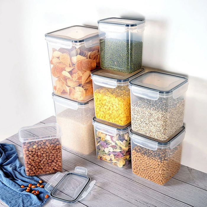 16Pcs / Set Kitchen Sealed Jar Grain Storage Box Refrigerated Odor-Free Transparent PP Fresh-Keeping Box (BPA Free, FDA Certified) - 6