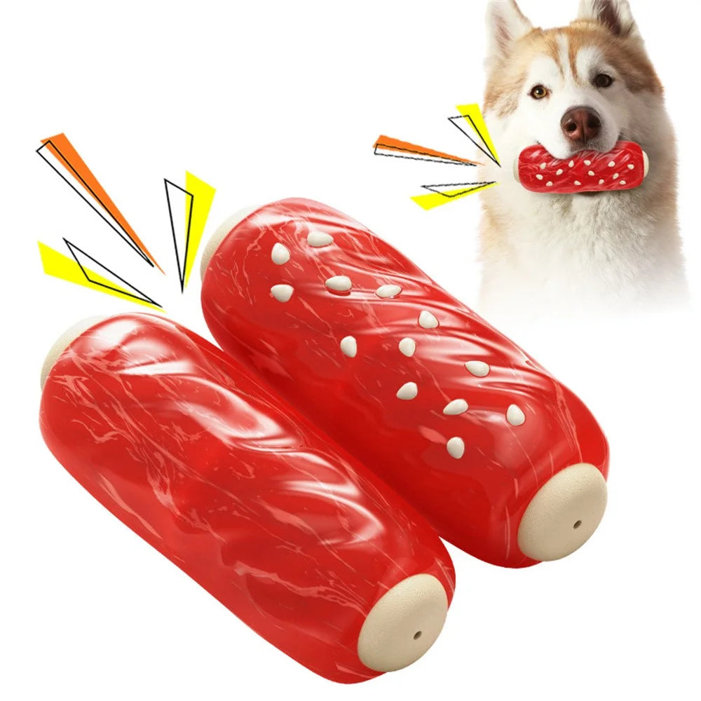 LSB-01 Rib Style Pet Chewing Squeaky Toy Gift TPR Dog Teething Toy (BPA Free, CPC / FDA / RoHS Certified) - 2