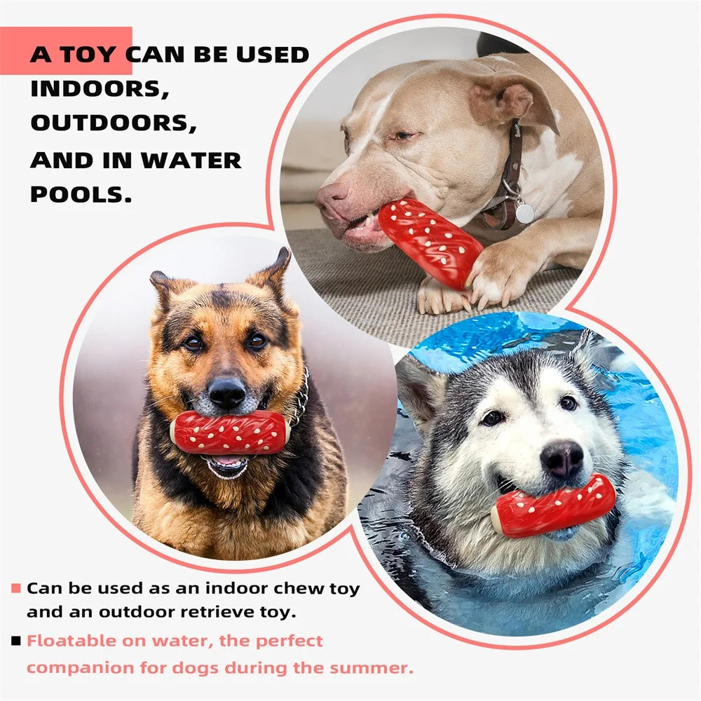 LSB-01 Rib Style Pet Chewing Squeaky Toy Gift TPR Dog Teething Toy (BPA Free, CPC / FDA / RoHS Certified) - 4