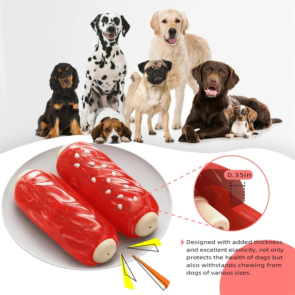 LSB-01 Rib Style Pet Chewing Squeaky Toy Gift TPR Dog Teething Toy (BPA Free, CPC / FDA / RoHS Certified) - 6