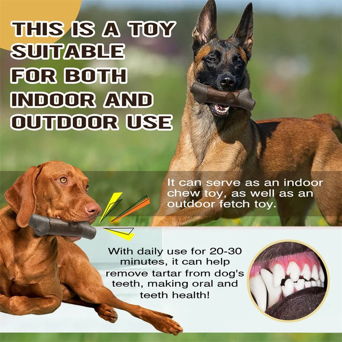 SZ-01 Dog Chewing Squeaky Toy Gift Wood Branch Plastic TPR Teething Stick (BPA Free, CPC / FDA / RoHS Certified) - 6