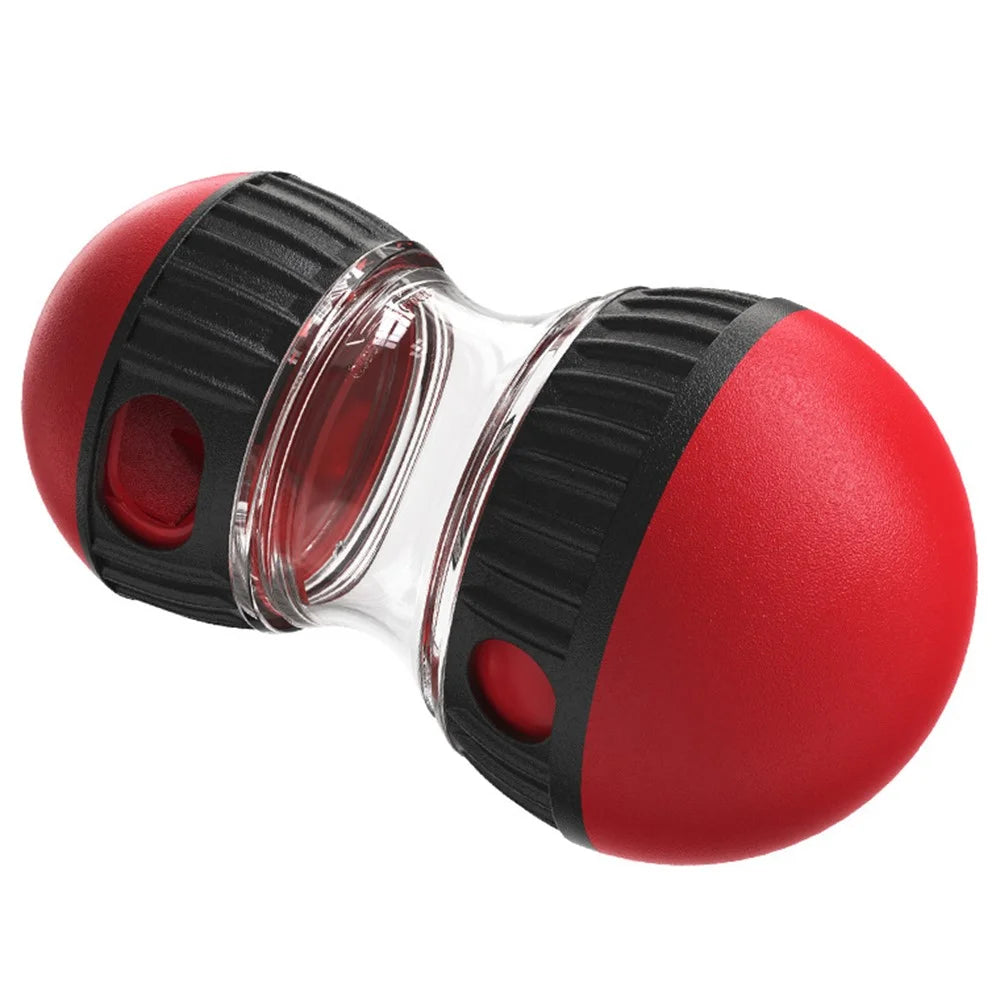 CJQ-01 Dog Food Dispenser Ball Slow Feeding Pet Puzzles Feeder Toy Gift (BPA Free, CPC / FDA / RoHS Certified) - Red - 1